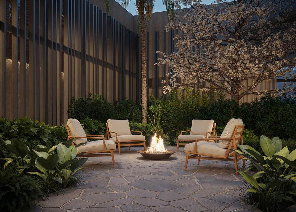 Jardim externo