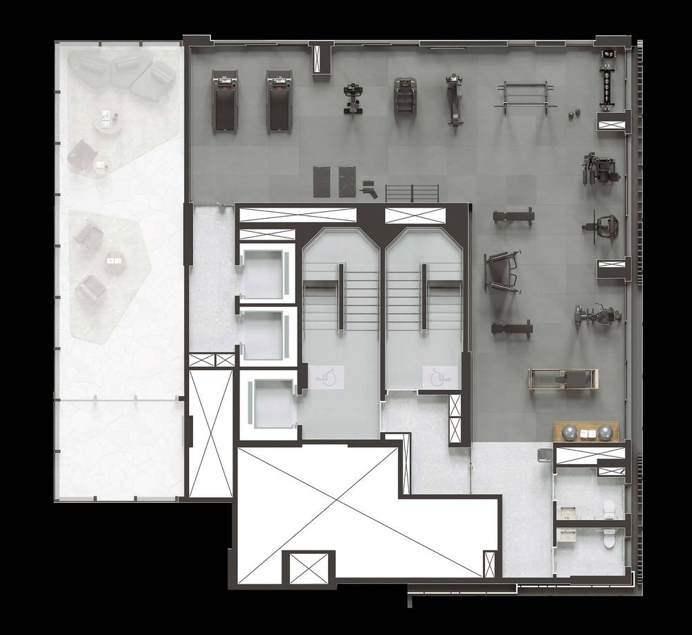 Planta 317 m² — 4 suítes